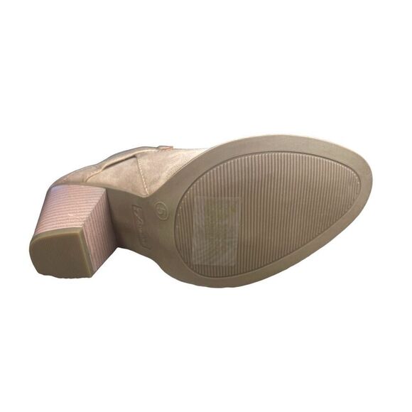 Forever Women's 3 Buckle Ankle Boots, Camila-62, Rose Gold, Block Heel , size 5M - Picture 6 of 7